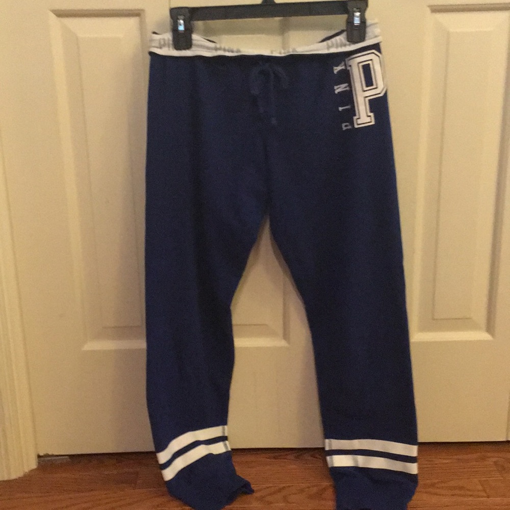 Royal blue PINK crops size medium